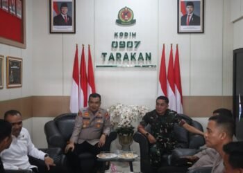 Polres Tarakan dan Kodim 0907 Samakan Langkah Jaga Keamanan Kota