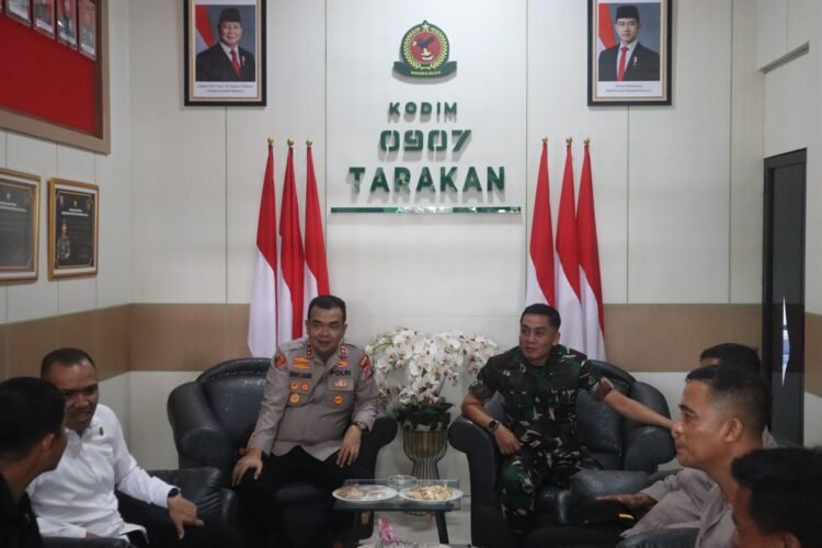 Polres Tarakan dan Kodim 0907 Samakan Langkah Jaga Keamanan Kota