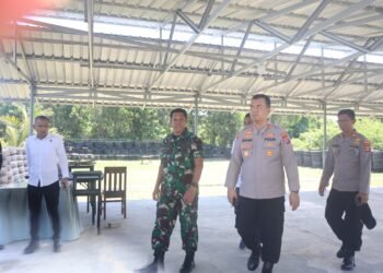 Koordinasi Pengamanan Wilayah, Kapolres Tarakan Kunjungi Yonif 18 Marinir