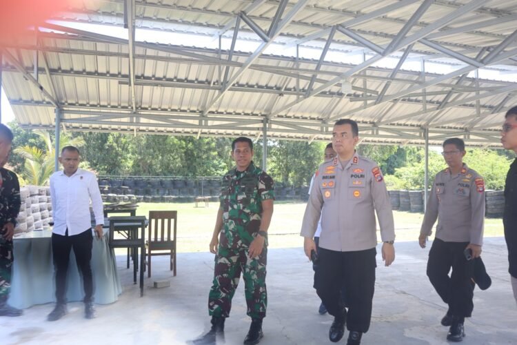 Koordinasi Pengamanan Wilayah, Kapolres Tarakan Kunjungi Yonif 18 Marinir