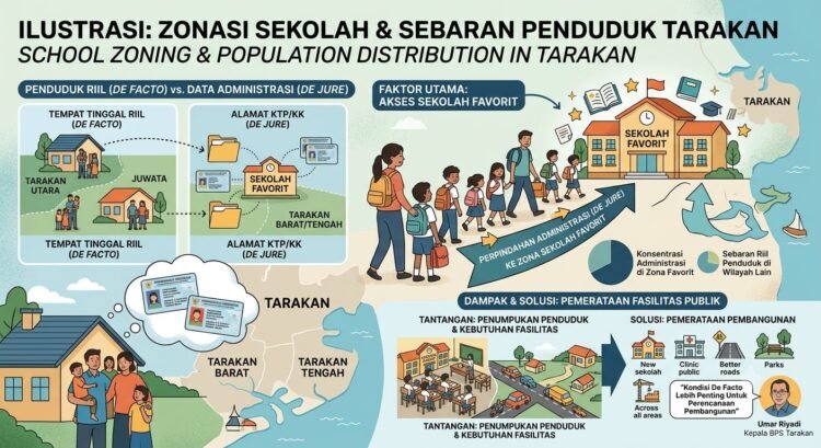 Zonasi Sekolah Pengaruhi Sebaran Administrasi Penduduk di Tarakan