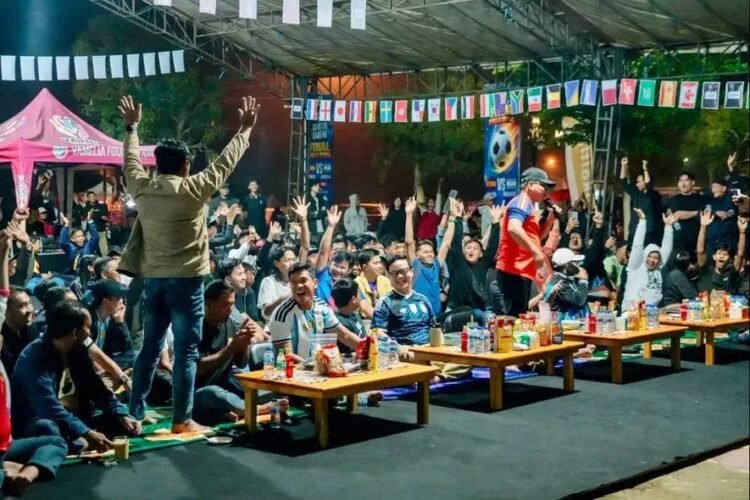 Nobar Final Piala Dunia di Tana Tidung Dipadati Warga, Bupati Apresiasi Antusiasme Masyarakat