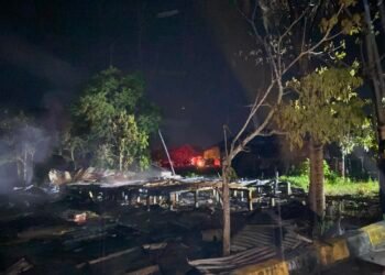 Empat Rumah Ludes Terbakar di Tanjung Selor, Kerugian Ditaksir Rp2 Miliar