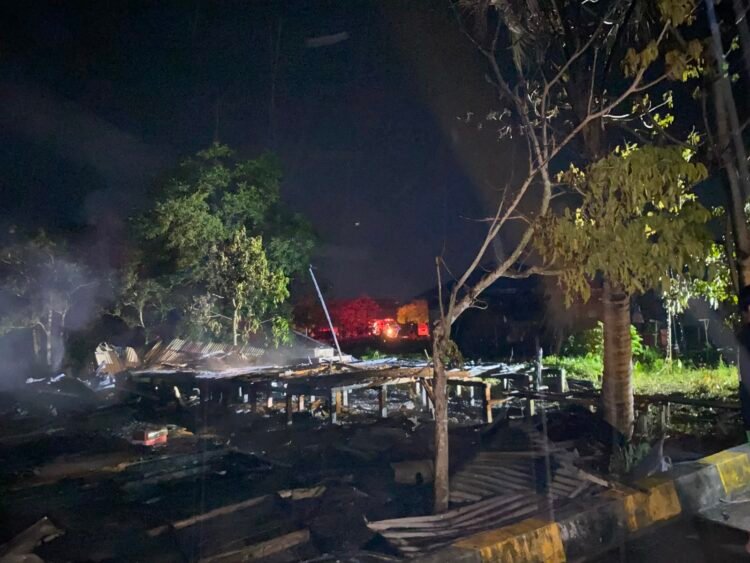 Empat Rumah Ludes Terbakar di Tanjung Selor, Kerugian Ditaksir Rp2 Miliar