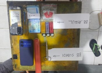 Rumah di Pantai Amal Digerebek, Dua Pria Diamankan Bersama Tujuh Paket Sabu