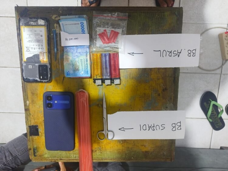 Rumah di Pantai Amal Digerebek, Dua Pria Diamankan Bersama Tujuh Paket Sabu