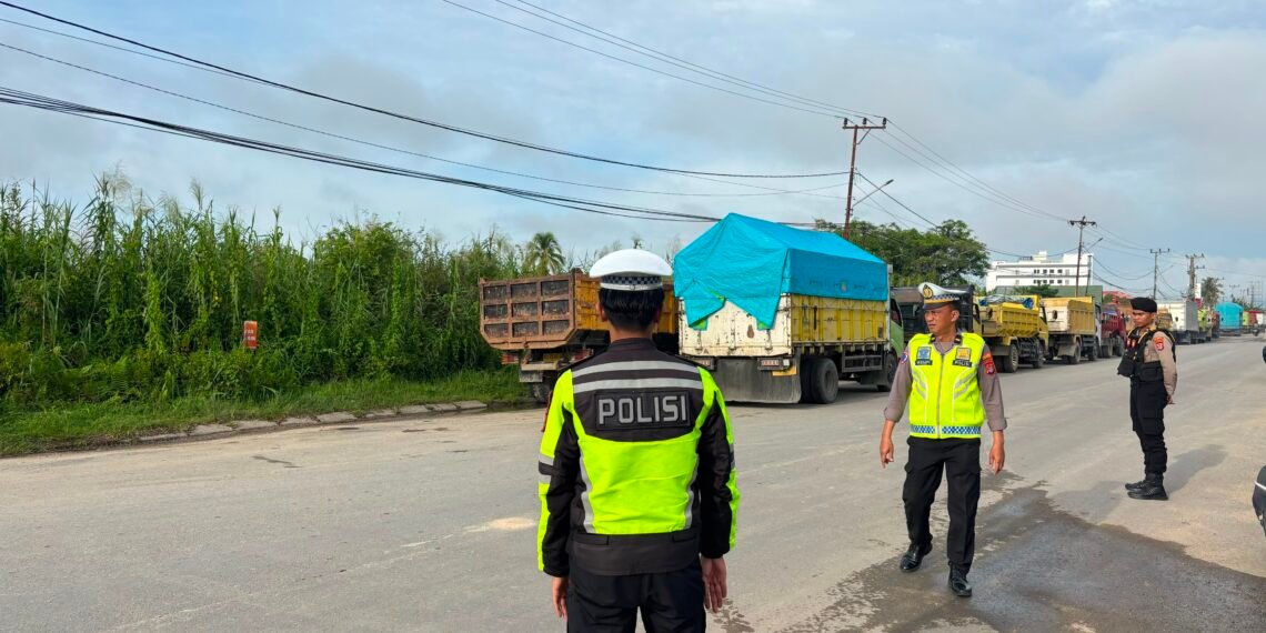 Satlantas dan Samapta Polresta Bulungan Perketat Pengaturan di SPBU, Cegah Kemacetan dan Gangguan Kamtibmas