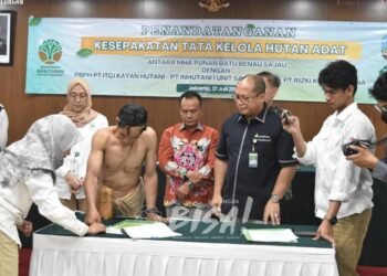 Tiga Perusahaan dan MHA Punan Batu Benau Sajau Sepakati Tata Kelola Hutan Adat