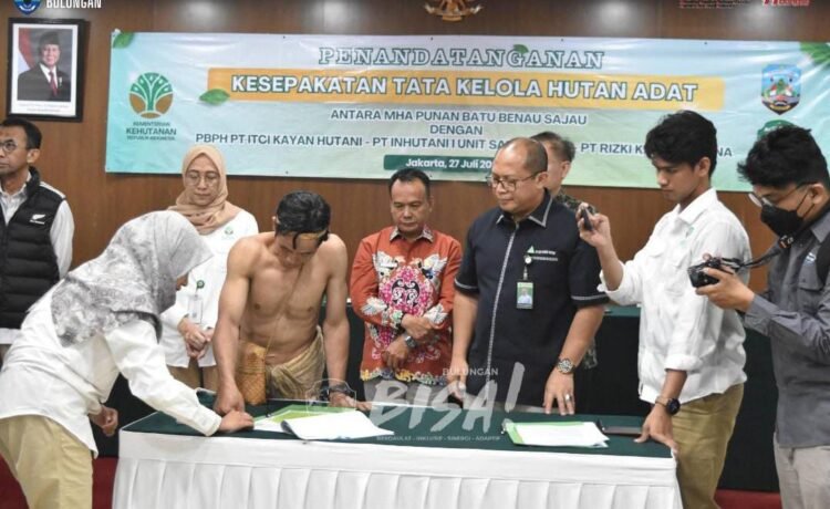 Tiga Perusahaan dan MHA Punan Batu Benau Sajau Sepakati Tata Kelola Hutan Adat