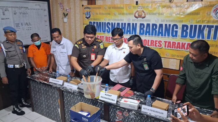 Diduga Sasar Pekerja Rumput Laut, Satresnarkoba Musnahkan 4,21 Gram Sabu