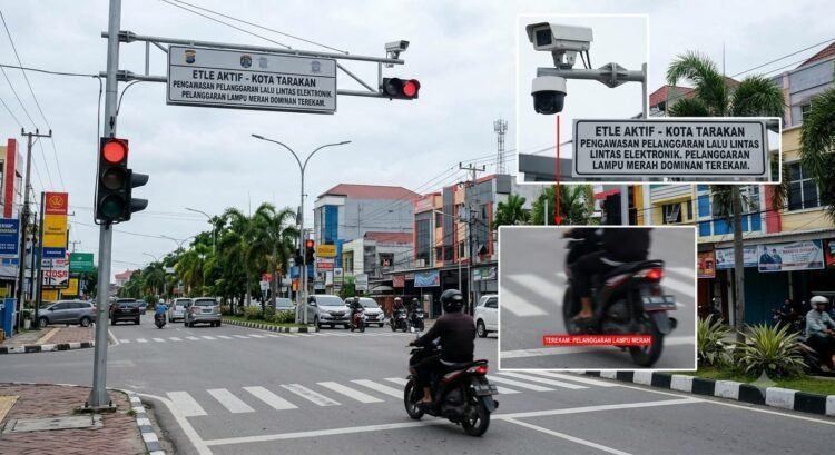 ETLE Tarakan Masih Aktif, Pelanggaran Lampu Merah Paling Banyak Terekam Kamera