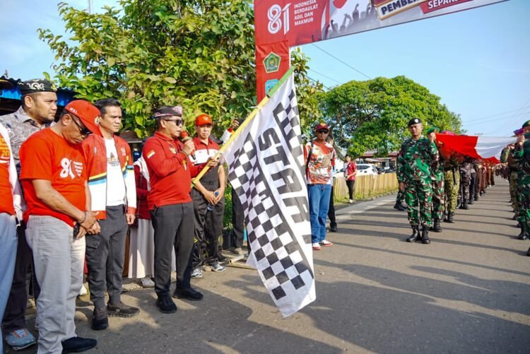 Gubernur Buka Kirab Kebangsaan di Sebatik, Tegaskan Perbatasan Wajah Terdepan Indonesia