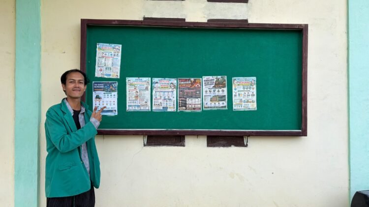 Dari Hoaks hingga Narkoba, KKN USK Isi Mading Cut Langien dengan Edukasi