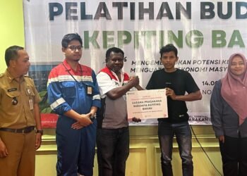 Pertamina FT Tarakan Kembangkan Kepiting Bakau, Targetkan Kemandirian Ekonomi Warga