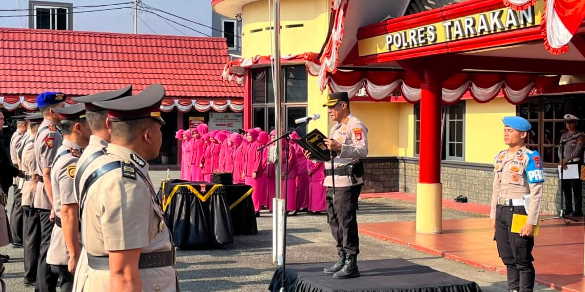 PJU Polres Tarakan Berganti, Kapolres Tekankan Kinerja Tak Boleh Menurun