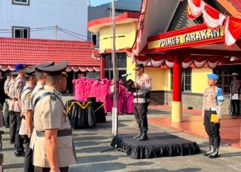 PJU Polres Tarakan Berganti, Kapolres Tekankan Kinerja Tak Boleh Menurun