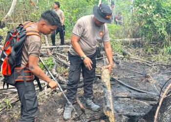 Ditsamapta Polda Kaltara Quick Response Tangani Titik Api Baru di Lahan 11