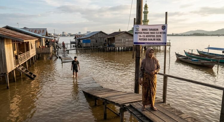 Tarakan Waspadai Pasang Tinggi, BMKG Prediksi Capai 3,6 Meter