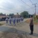 Polsek Tanjung Palas Barat Amankan Jalur Lomba Gerak Jalan di Long Beluah