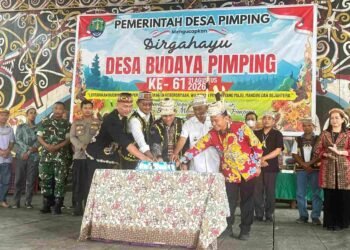 Desa Pimping Rayakan HUT ke-61, Polsek Tanjung Palas Utara Siagakan Personel