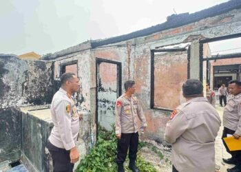 Kapolres Tarakan Cek Aset Dinas, Barak Terbakar Masuk Pendataan