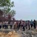 Kapolres Tarakan Tinjau Titik Api Batu Bara di Pantai Amal
