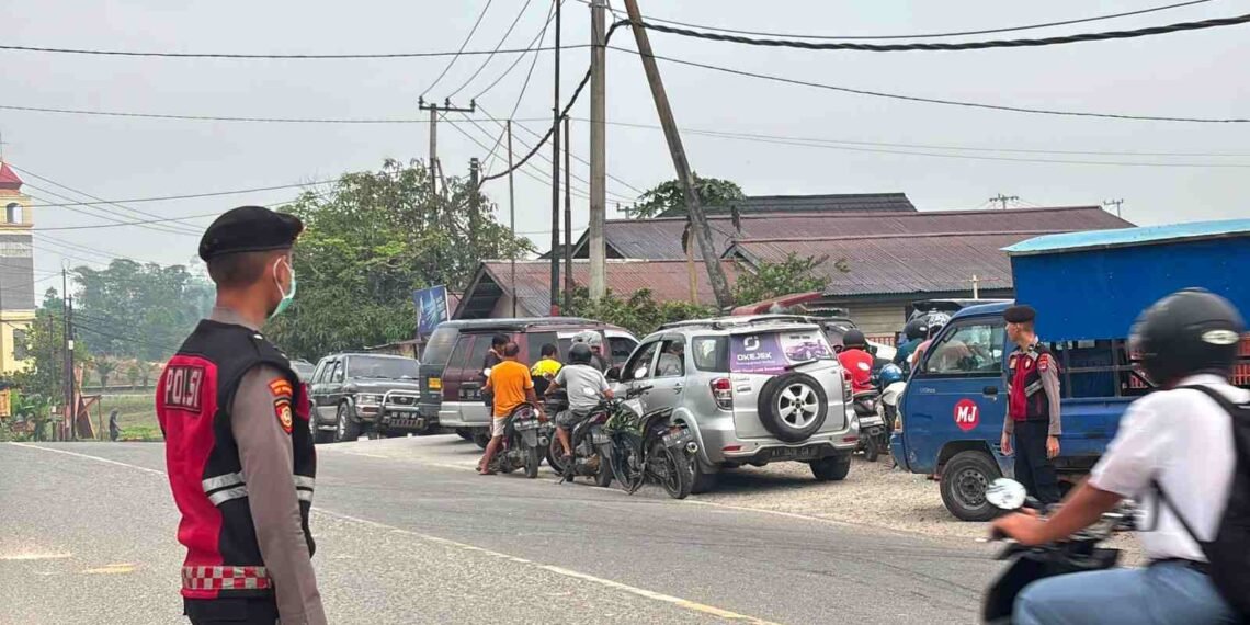 Ditsamapta Polda Kaltara Laksanakan Strong Point Pagi, Personel Ditempatkan di Sejumlah SPBU
