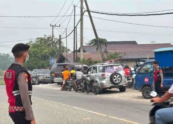 Ditsamapta Polda Kaltara Laksanakan Strong Point Pagi, Personel Ditempatkan di Sejumlah SPBU