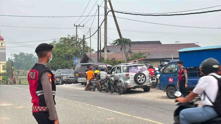 Ditsamapta Polda Kaltara Laksanakan Strong Point Pagi, Personel Ditempatkan di Sejumlah SPBU