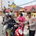 Polres Tarakan Bagikan Masker Bertahap, Sekolah Turut Disasar