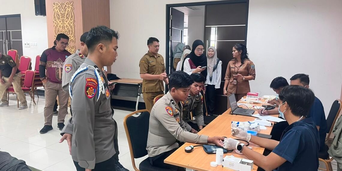 Donor Darah LPADKT Digelar di Kantor Gubernur, Polresta Bulungan Pastikan Kegiatan Aman