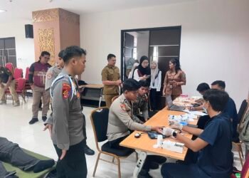 Donor Darah LPADKT Digelar di Kantor Gubernur, Polresta Bulungan Pastikan Kegiatan Aman