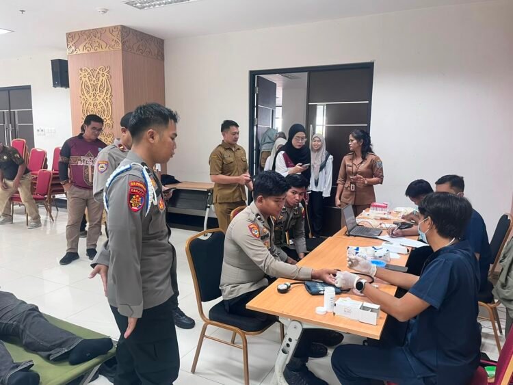 Donor Darah LPADKT Digelar di Kantor Gubernur, Polresta Bulungan Pastikan Kegiatan Aman