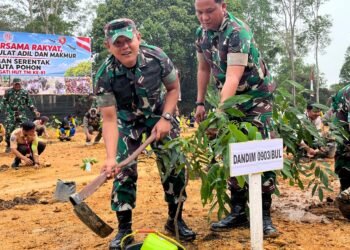 460 Pohon Ditanam di Bunda Hayati, Kodim Bulungan Targetkan 2.500 Pohon