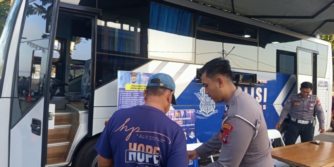 SIM Keliling Hadir di CFD Tebu Kayan, Warga Dimudahkan Urus Layanan