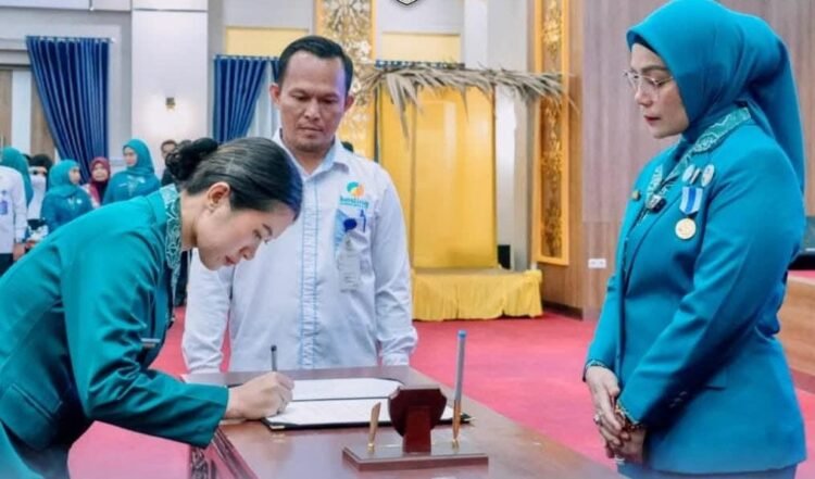 Pengurus TP PKK hingga Bunda PAUD Kecamatan Dilantik