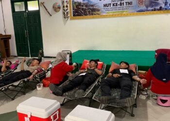 Donor Darah HUT ke-81 TNI, Polri Turut Perkuat Solidaritas Kemanusiaan