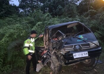 Triton Diduga Masuk Jalur Berlawanan, Pengemudi Carry Tewas di Kujau