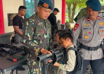 Brimob Kaltara Sambut Kunjungan Siswa SD Al-Qur’an Imam Asy Syafii di Mako Batalyon A Pelopor