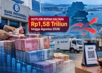 BI Catat Outflow Rupiah Kaltara Rp1,58 Triliun hingga Agustus
