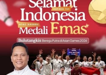 Indonesia Raih Emas Pertama, Hasan Basri Apresiasi Tim Bulutangkis Putra