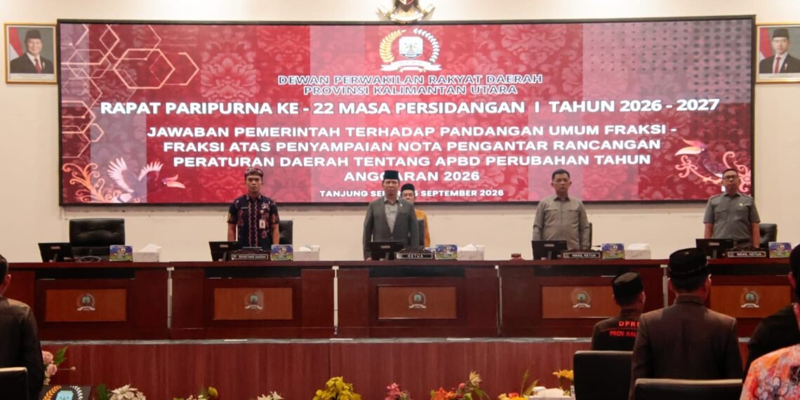 Pemprov Kaltara Sampaikan Jawaban Terhadap Pandangan Umum Fraksi Atas Ranperda Perubahan APBD 2026