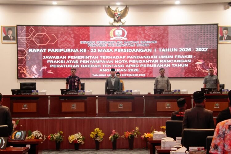 Pemprov Kaltara Sampaikan Jawaban Terhadap Pandangan Umum Fraksi Atas Ranperda Perubahan APBD 2026