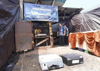 Imigrasi Tarakan Musnahkan Tiga Printer Paspor