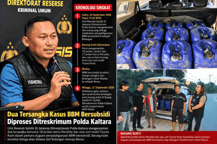 Dua Tersangka Penyalahgunaan BBM Bersubsidi Diproses Polda Kaltara