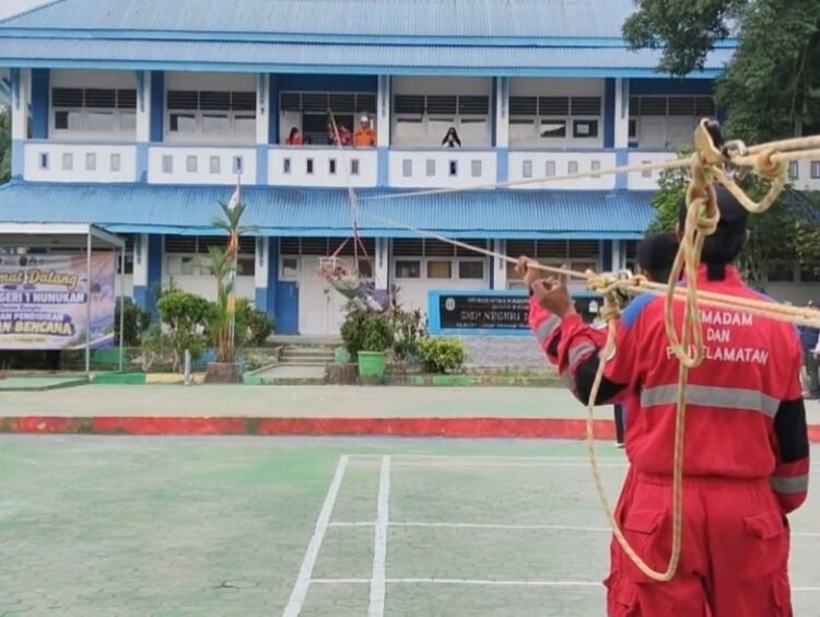Mansur Apresiasi Simulasi Bencana di SMPN 1 Nunukan