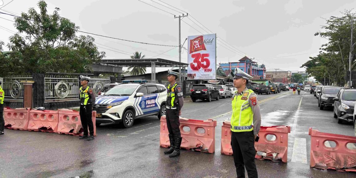 Polresta Bulungan Amankan CFD di Jalan Katamso, Arus Lalu Lintas Tetap Lancar