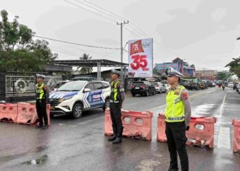 Polresta Bulungan Amankan CFD di Jalan Katamso, Arus Lalu Lintas Tetap Lancar