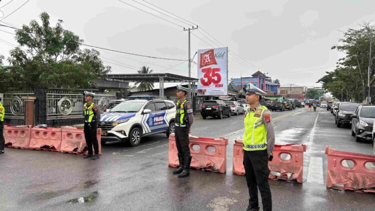 Polresta Bulungan Amankan CFD di Jalan Katamso, Arus Lalu Lintas Tetap Lancar