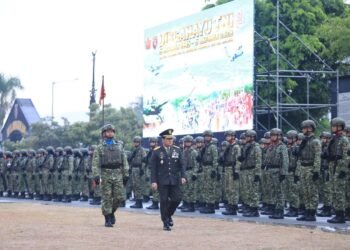HUT ke-81 TNI, Kodam VI/Mulawarman Tekankan PRIMA Hadapi Perubahan Ancaman